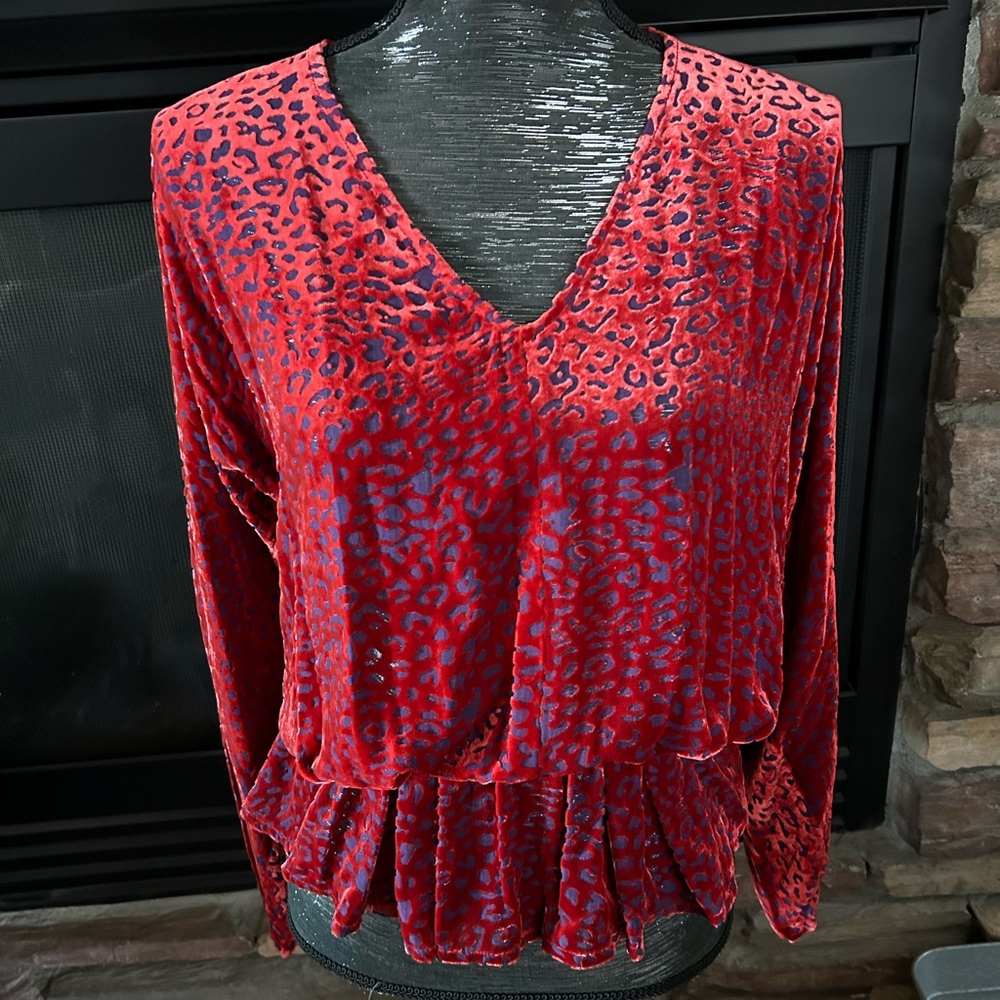 Johnny Was Chaka Peplum Top